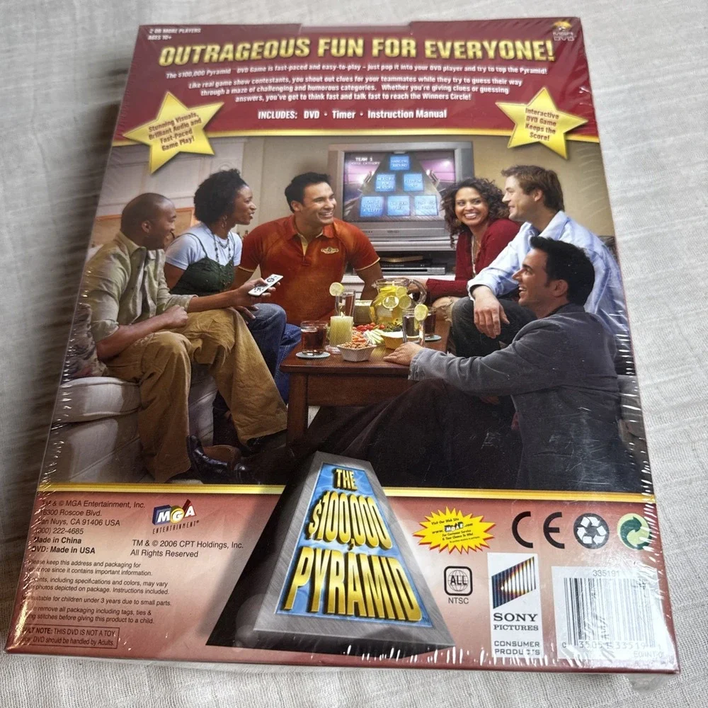 Vintage 2006 MGA Entertainment THE $100,000 PYRAMID DVD GAME‎ - New & Sealed